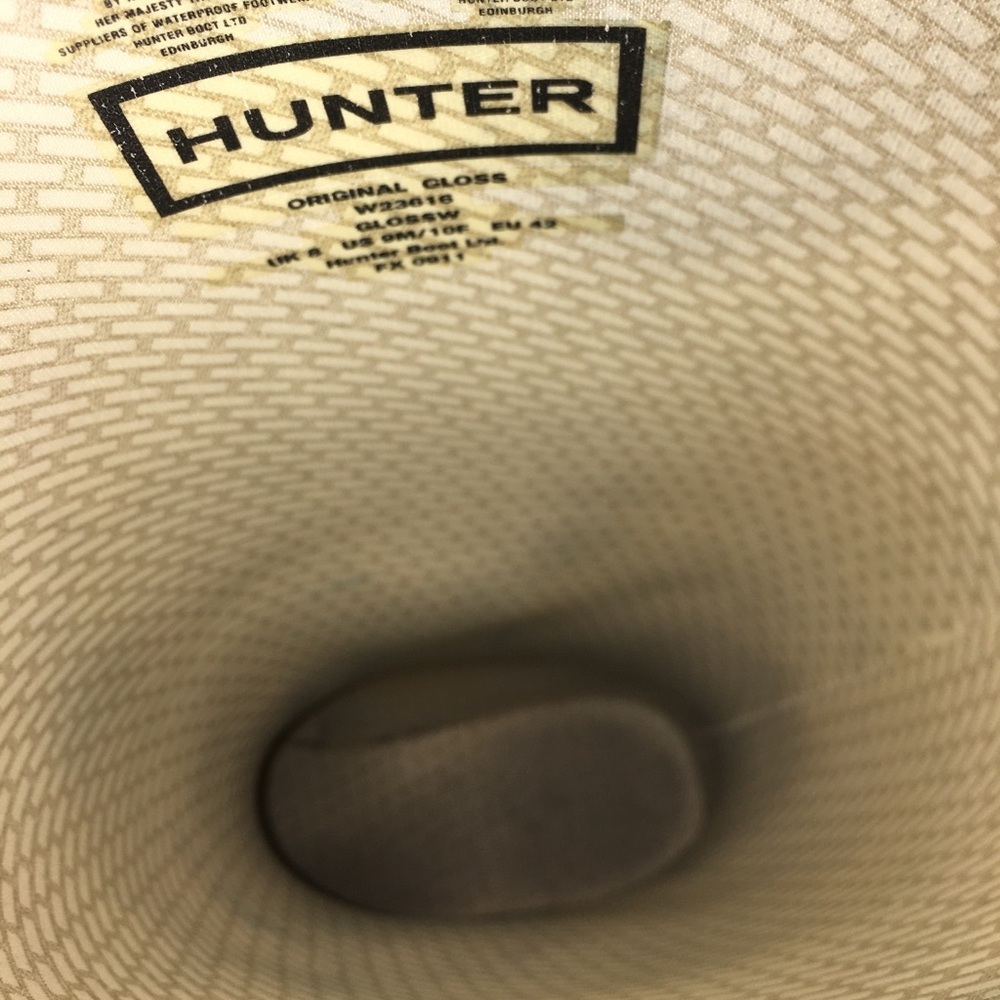 Hunter Original Gloss Tall Black Rain Boots - Picture 11 of 12